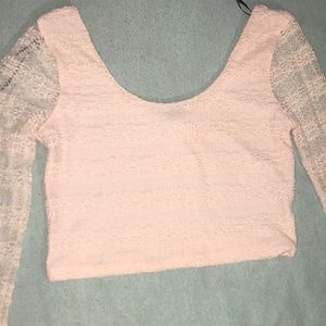 Lace crop top